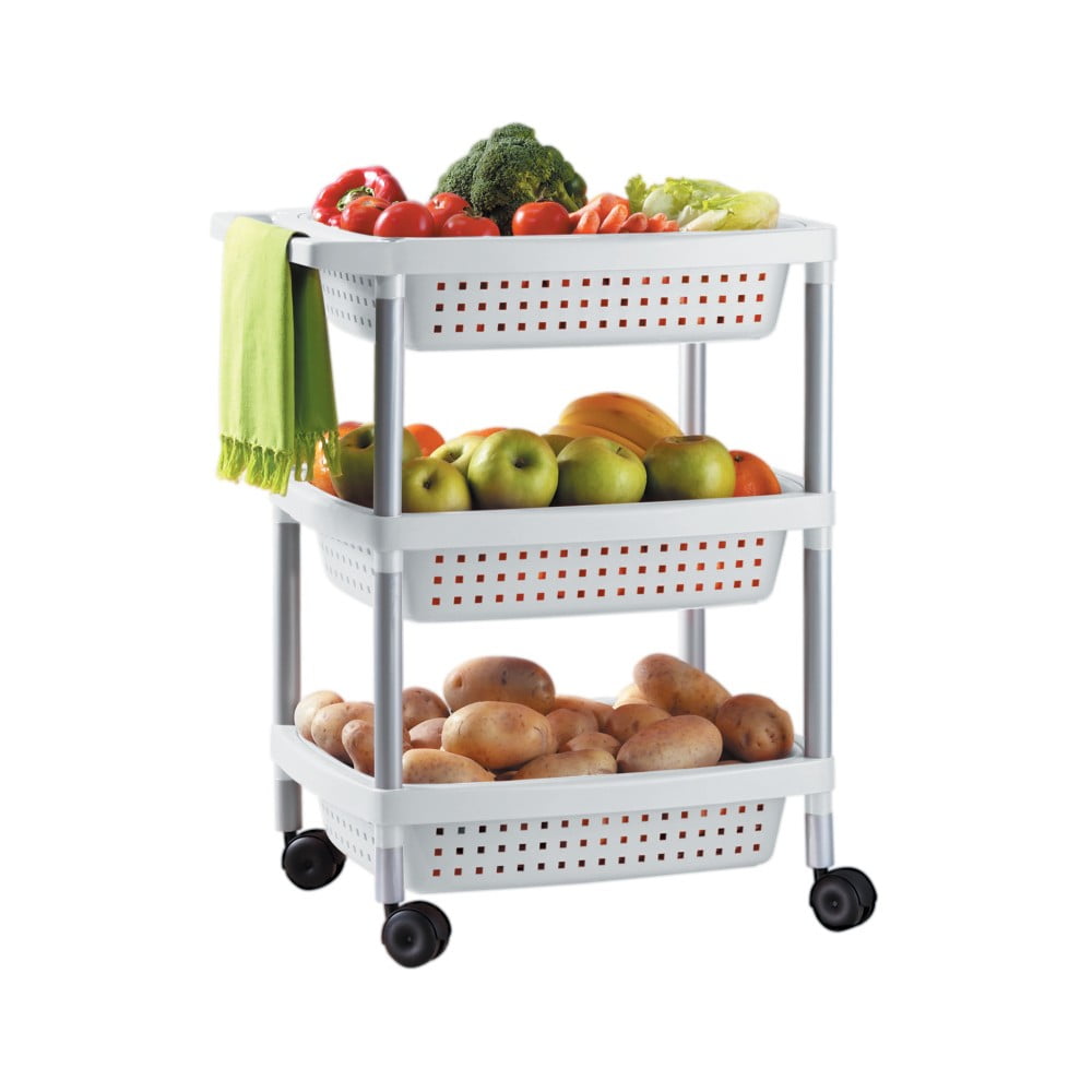 Pojízdný kuchyňský vozík se 3 košíky Ta-Tay Vegetables Trolley
