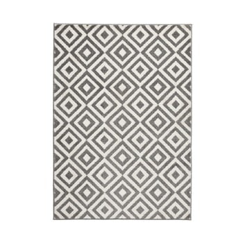 Covor think rugs matrix grey white, 160 x 220 cm, gri - alb