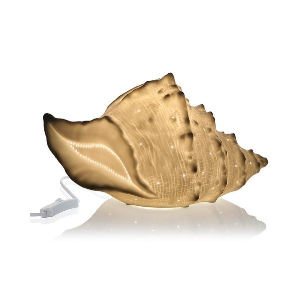 Stolní porcelánová lampa ve tvaru mušle Versa