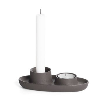 Sfeșnic emko aye aye two candles, gri închis
