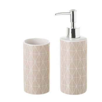 Set suport periuțe și dozator de săpun unimasa deli, ceramică
