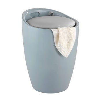 Coș de rufe/taburet wenko candy look, 20 l, gri