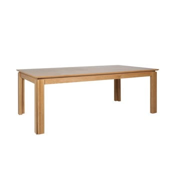 Masă extensibilă cu baza din lemn de stejar actona ventura