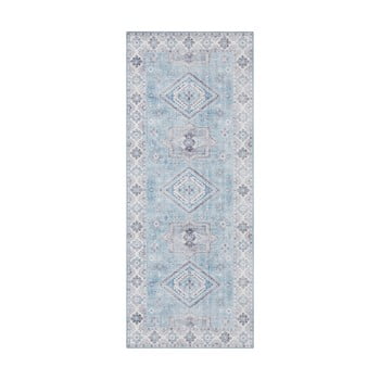 Covor nouristan gratia, 80 x 200 cm, albastru deschis