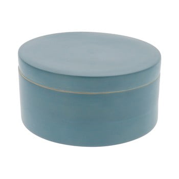 Cutie rotundă din bambus compactor bamboo box, albastru
