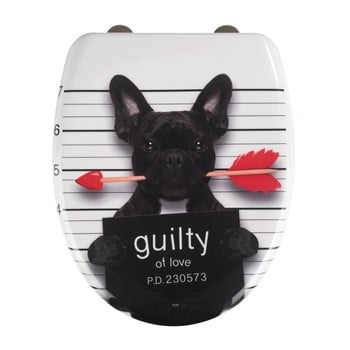 Capac wc cu închidere lentă wenko guilty dog, 45 x 38 cm