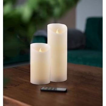 Set 2 lumânări luminoase cu telecomandă decoking subtle nova