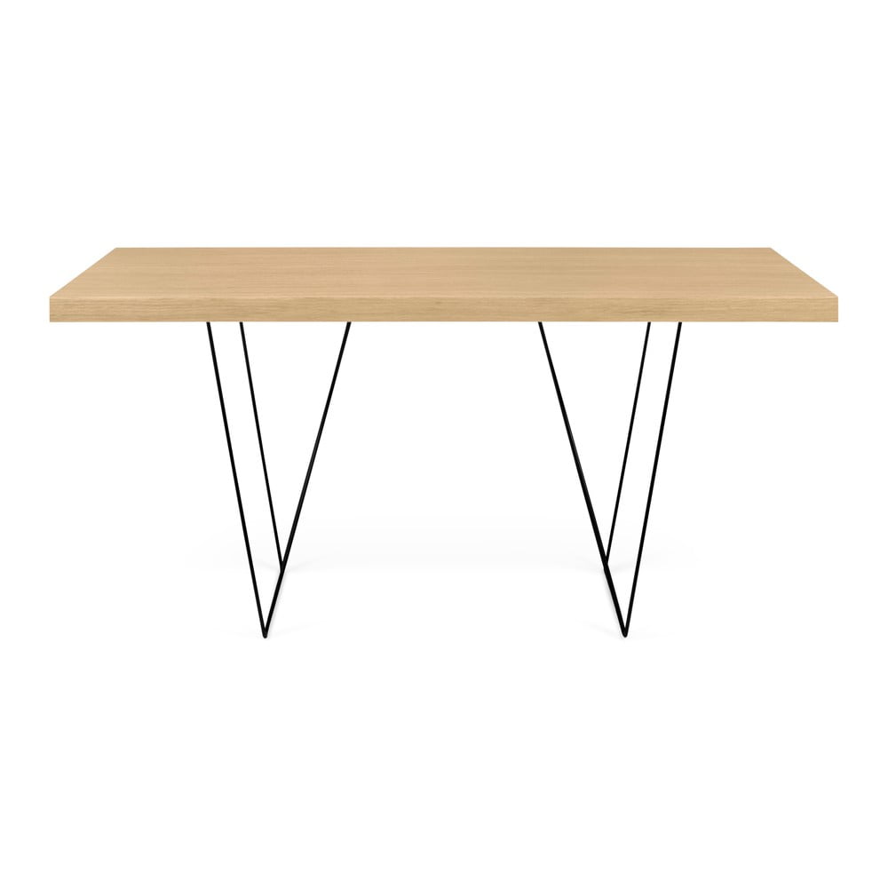 Stůl s černými nohami TemaHome Multi, 160 x 90 cm