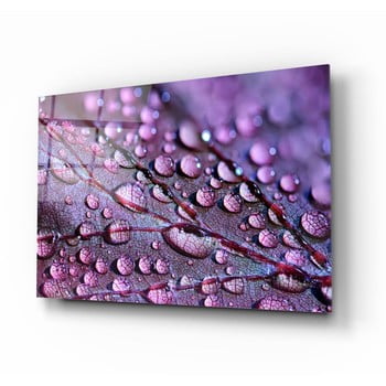 Tablou din sticlă insigne rain drops