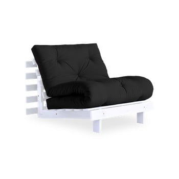 Fotoliu extensibil Karup Design Roots White/Dark Dark Grey