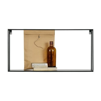 Raft pentru perete woood meert, 70 cm l, negru