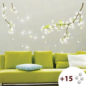 Autocolant cu 15 cristale swarovski fanastick pear tree