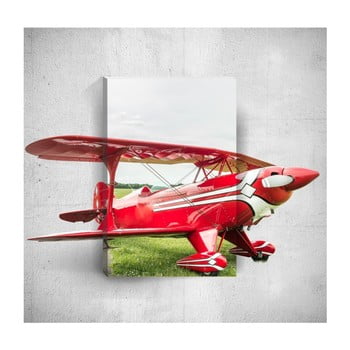 Tablou de perete 3D Mosticx Red Plane, 40 x 60 cm