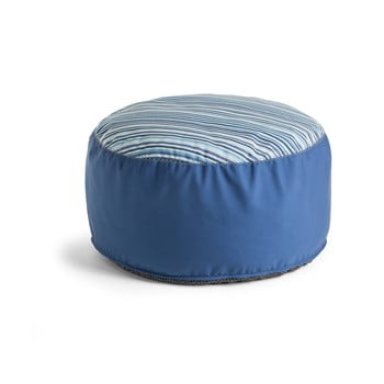 Puf la forma bleu stripe, ⌀ 60 cm, albastru