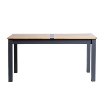 Masă extensibilă din lemn masiv de pin marckeric jade, 150 x 85 cm, gri antracit