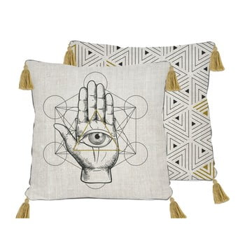 Față de pernă reversibilă madre selva symbolic hand, 45 x 45 cm