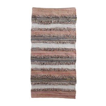 Covor texturat geese ceylon, 120 x 60 cm, gri - roz