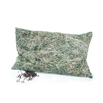 Față de pernă din amestec de bumbac și umplutură din hrișcă foonka seno, 50 x 30 cm