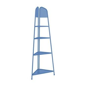 Etajeră metalică pe colț pentru balcon addu mwh, înălțime 180 cm, albastru