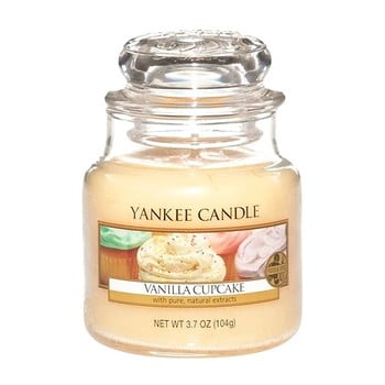 Lumânare parfumată Yankee Candle Vanilla Cupcake, timp de ardere 25 - 40 ore