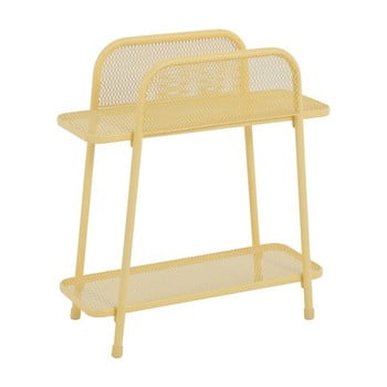 Masă auxiliară metalică pentru balcon addu mwh, înălțime 70 cm, galben