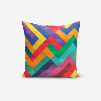 Față de pernă cu amestec din bumbac minimalist cushion covers colorful geometric desen, 45 x 45 cm