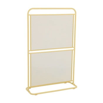 Paravan metalic pentru balcon addu mwh, 124 x 80 cm, galben