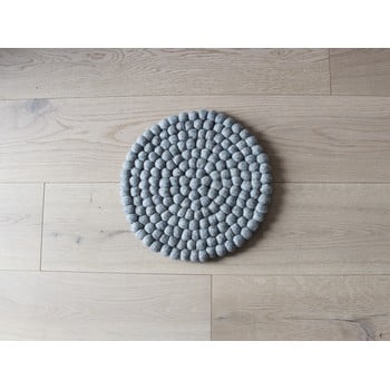 Pernă cu bile din lână pentru copii wooldot ball chair pad, ⌀ 30 cm, gri oțel