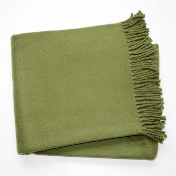 Pled din amestec de bumbac euromant basics, 140 x 180 cm, verde