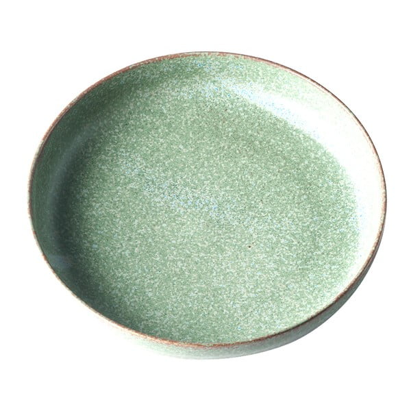 Zelený keramický dezertní talíř MIJ Fade, ø 20 cm