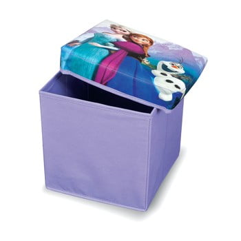 Taburet cu spațiu depozitare domopak living frozen, lungime 30 cm, violet