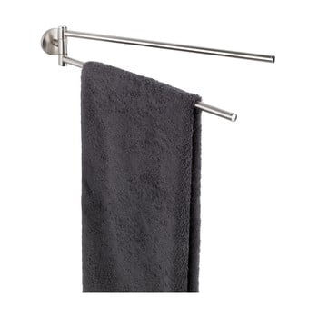 Suport dublu de perete pentru prosoape din metal inoxidabil mat wenko cuba