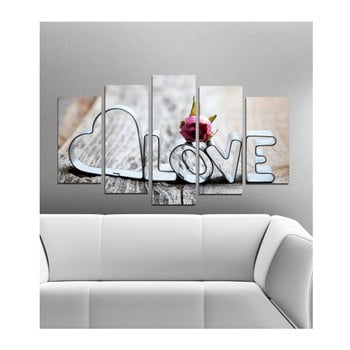 Tablou din mai multe piese insigne marlies, 102 x 60 cm