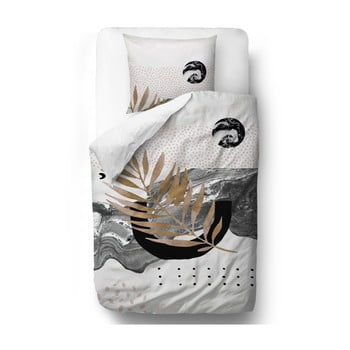 Lenjerie de pat din bumbac satinat butter kings marbling flow, 200 x 200 cm