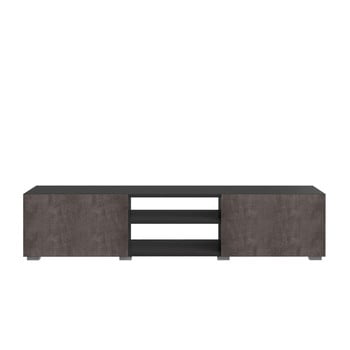Masă tv cu blat în decor de beton temahome podium, negru