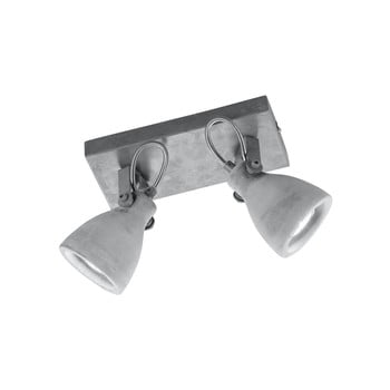 Aplică cu 3 becuri trio concrete, lungime 23 cm, gri