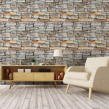 Autocolant de perete ambiance stones of carthage, 40 x 40 cm