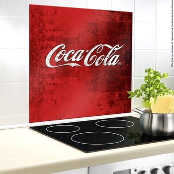 Protecție din sticlă pentru capacul aragazului Wenko Coca-Cola Classic, 70 x 60 cm