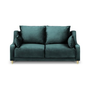 Canapea cu 2 locuri mazzini sofas pansy, albastru petrol