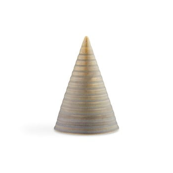 Statuetă decorativă din ceramică Kähler Design Glazed Cone Smoke Brown, înălțime 15 cm, maro