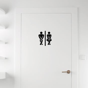 Autocolant ambiance man / woman restrooms