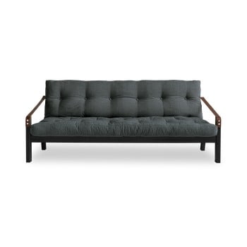 Canapea extensibilă Karup Design Poetry Black/Slate Grey, gri închis