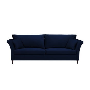Canapea extensibilă cu 3 locuri și spațiu pentru depozitare mazzini sofas pivoine, albastru