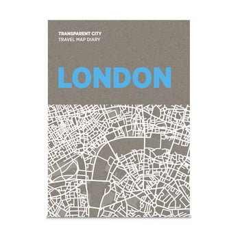 Jurnal pentru notițe pe hartă palomar transparent city londra