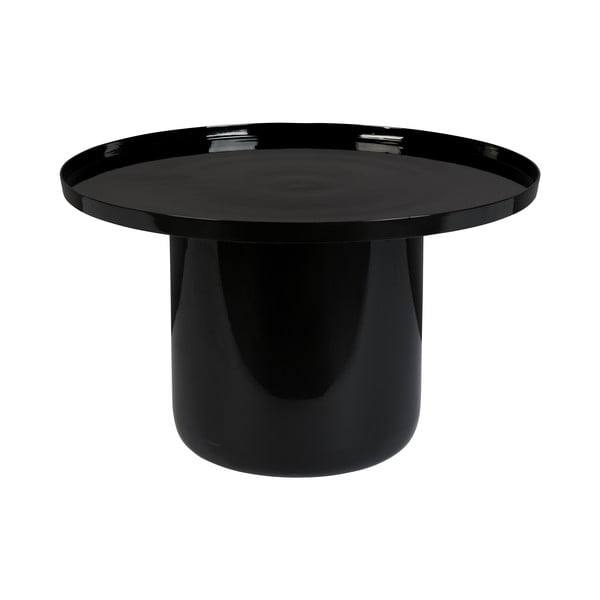 Černý konferenční stolek Zuiver Shiny Bomb, ø 67 cm