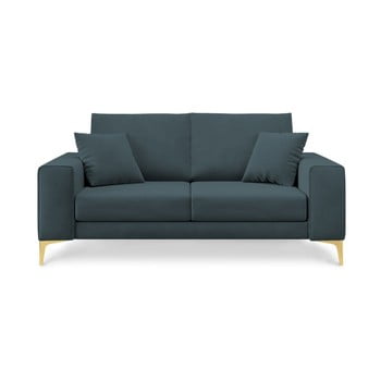 Canapea cu 2 locuri cosmopolitan design basel, albastru petrol