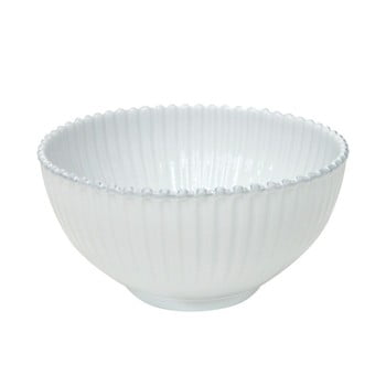 Bol pentru salată din gresie ceramică costa nova pearl, ⌀  27 cm, alb