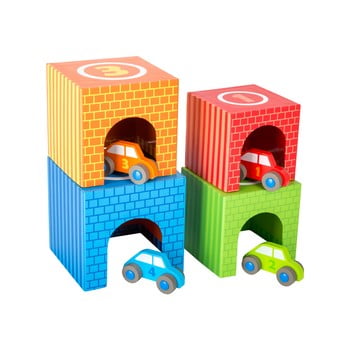 Cuburi stivuibile din lemn pentru copii legler vehicles