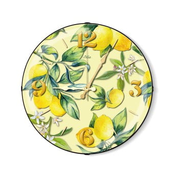 Ceas de perete the mia lemon yellow