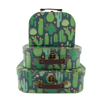 Set 3 valijoare pentru copii sass & belle cactus